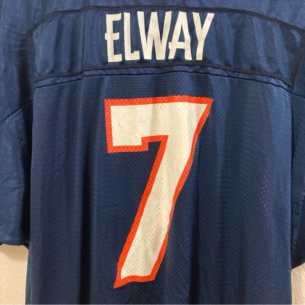 VTG 80s 90s  Tailored exclusively for Wilson Blue/Orange Jersey John Elway XL - Picture 5 of 16
